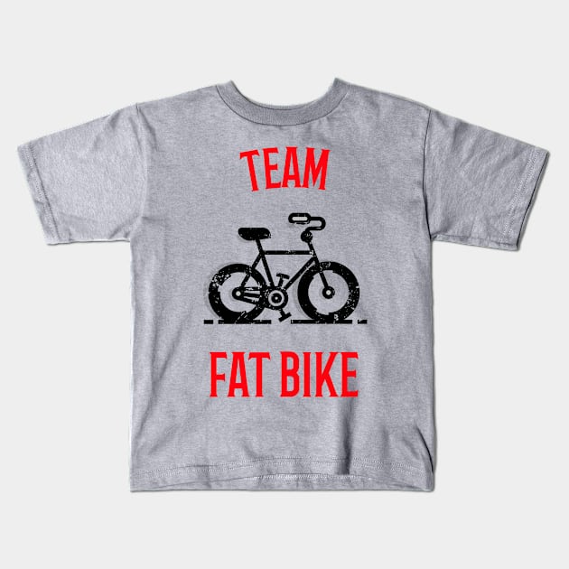 Team Fat Bike Wear When Mountain Bike Riding MTB Kids T-Shirt by With Pedals